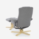 Sillón relax ergonómico con masaje, calor y reposapiés Nairo Oferta