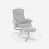 Sillón relax ergonómico con masaje, calor y reposapiés Nairo Catálogo