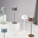 Lámpara de mesa inalámbrica regulable táctil para interior/exterior Macao Oferta