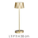 Lámpara de mesa inalámbrica regulable táctil para interior/exterior Macao Características