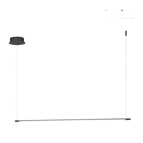 Lámpara colgante con barra LED de metal 120cm Genius L Promoción