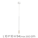 Lámpara colgante con LED de metal pintado Tubic Stock