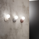 Aplique de pared de cemento y esfera de vidrio H20cm Rock Rebajas
