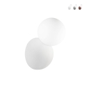 Aplique de pared de cemento y esfera de vidrio H20cm Rock Oferta