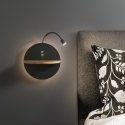 Lámpara de pared LED moderna con cargador USB para dormitorio Dual Descueto