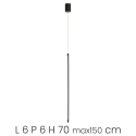 Lámpara colgante con LED regulable en metal Genius Rebajas