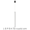 Lámpara colgante con LED regulable en metal Genius Rebajas