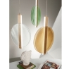 Lámpara colgante de 3 luces de vidrio y metal multicolor Juis XL Oferta