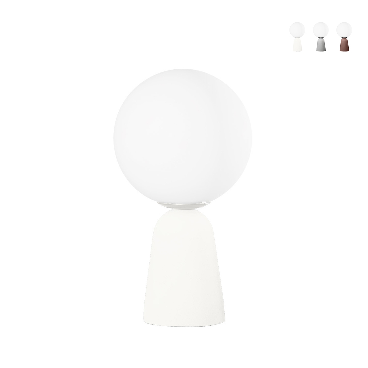 Lámpara de mesa moderna de cemento con pantalla redonda H33cm Rock Table Oferta