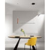 Lámpara colgante LED 120cm de metal negro Regoli S Oferta