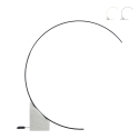 Lámpara de pie de arco con LED H204cm de metal Rune M Promoción