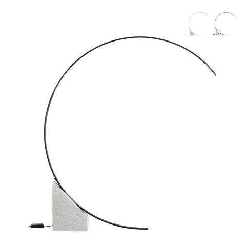 Lámpara de pie de arco con LED H204cm de metal Rune M Promoción