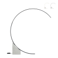 Lámpara de pie de arco con LED H204cm de metal Rune M Promoción
