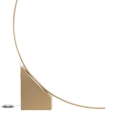 Lámpara de pie arqueada con LED H204cm en metal Rune Rebajas
