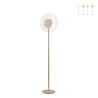 Lámpara de pie LED H170cm de metal y vidrio Jokey PT Oferta