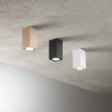 Plafón rectangular de techo en aluminio H12cm Aloa Rebajas