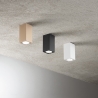 Plafón rectangular de techo en aluminio H12cm Aloa Rebajas