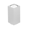 Plafón rectangular de techo en aluminio H12cm Aloa Stock