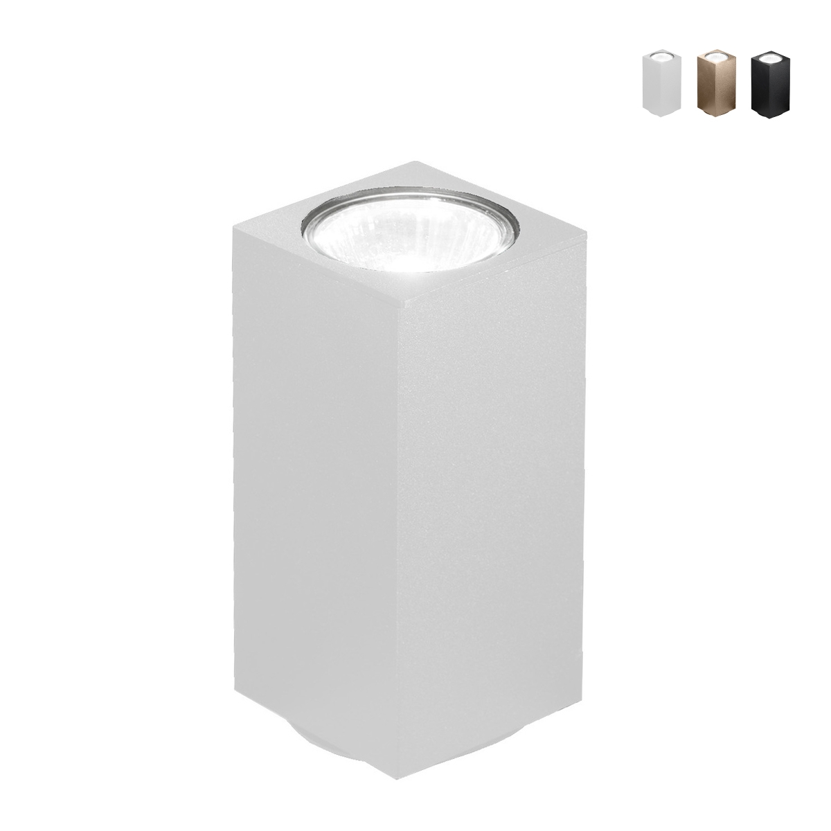 Plafón rectangular de techo en aluminio H12cm Aloa Oferta Plafón rectangular de techo en aluminio H12cm Aloa Oferta