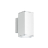 Aplique de pared para exterior de aluminio luz doble H19cm Nevada Catálogo