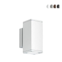 Aplique de pared para exterior de aluminio luz doble H19cm Nevada Rebajas