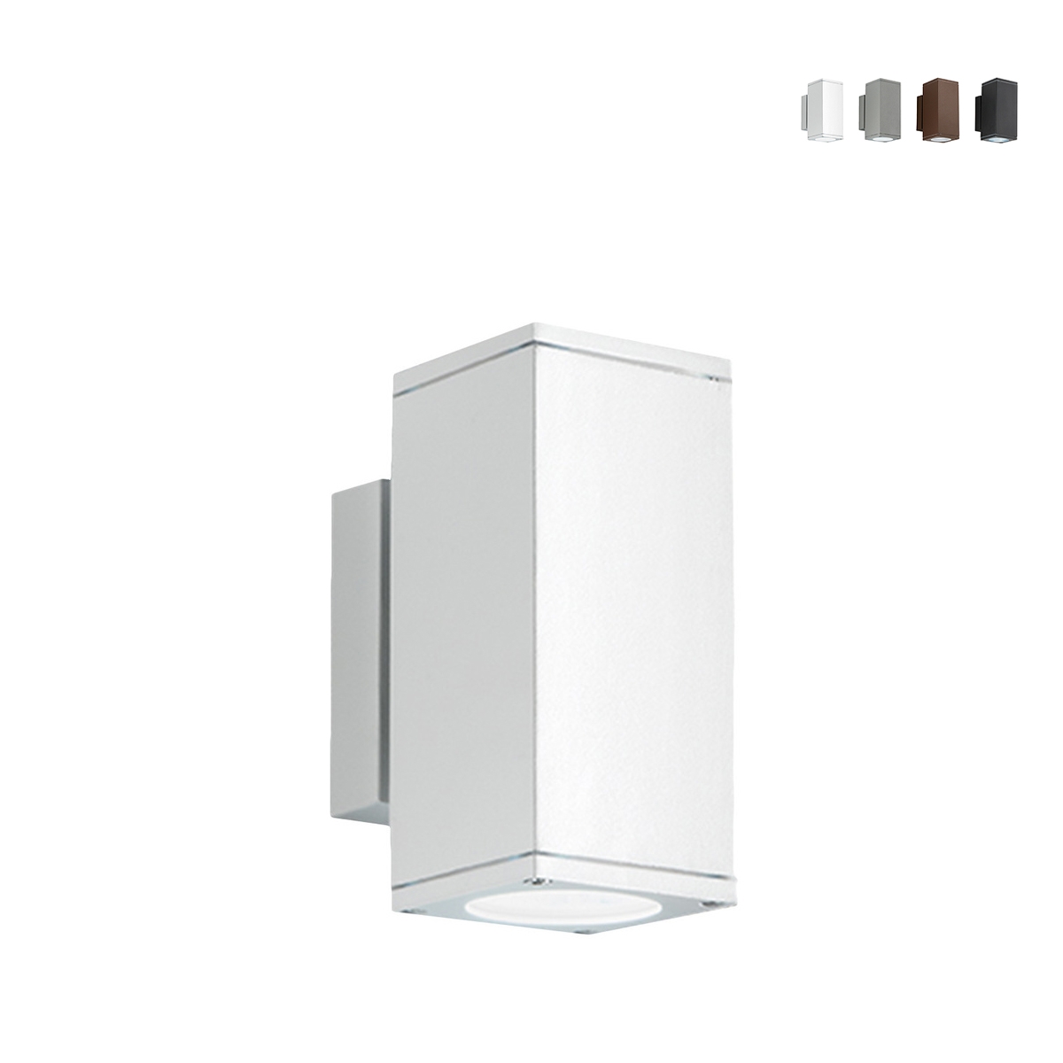 Aplique de pared para exterior de aluminio luz doble H19cm Nevada Rebajas Aplique de pared para exterior de aluminio luz doble H19cm Nevada Rebajas