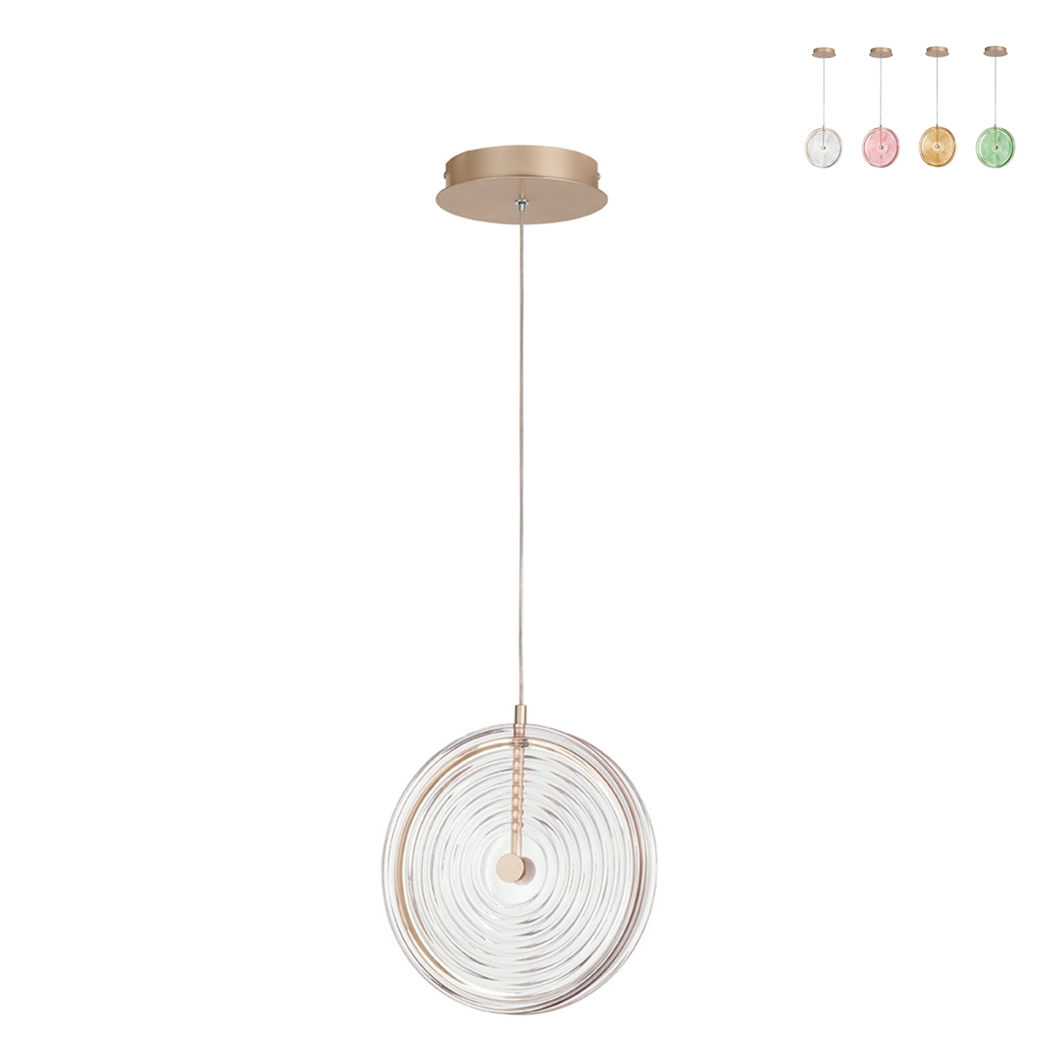 Lámpara colgante LED Ø30cm con vidrio decorativo Jokey S Oferta