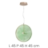Lámpara colgante LED Ø45cm de vidrio y metal Jokey L Compra