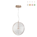 Lámpara colgante LED Ø45cm de vidrio y metal Jokey L Oferta