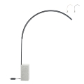 Lámpara de pie en arco de metal con LED H215cm Biblio M Promoción