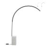 Lámpara de pie en arco de metal con LED H215cm Biblio M Promoción