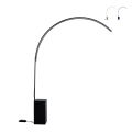 Lámpara de pie arco de metal con LED H215cm Biblio Promoción