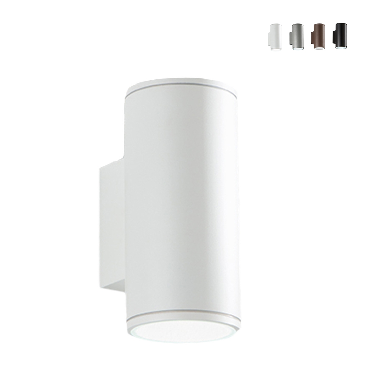 Aplique exterior de aluminio doble luz H19cm Nevada Oferta