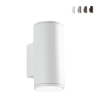 Aplique exterior de aluminio doble luz H19cm Nevada Oferta