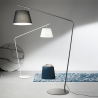Lámpara de pie con pantalla de tela H190cm Velvet Oferta
