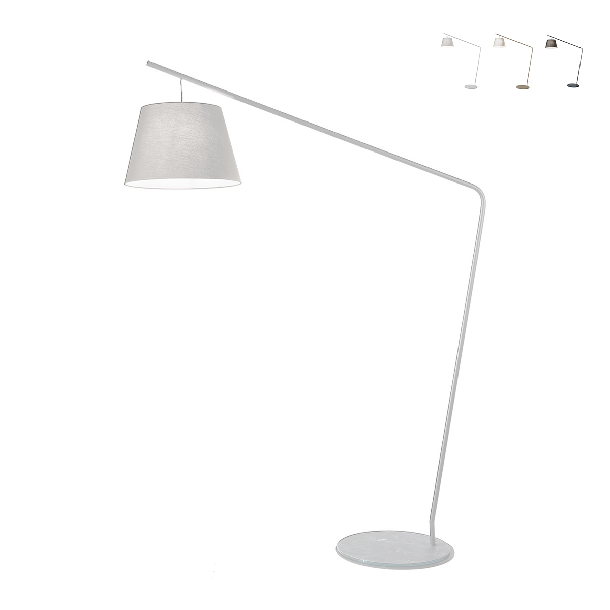 Lámpara de pie con pantalla de tela H190cm Velvet Venta Lámpara de pie con pantalla de tela H190cm Velvet Venta