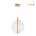 Lámpara colgante de vidrio y metal Ø45cm Juis L Promoción