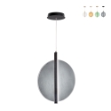 Lámpara colgante de vidrio y metal Ø45cm Juis L Rebajas