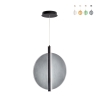 Lámpara colgante de vidrio y metal Ø45cm Juis L Rebajas