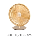 Lámpara de mesa de diseño con vidrio decorado Jokey LT Stock