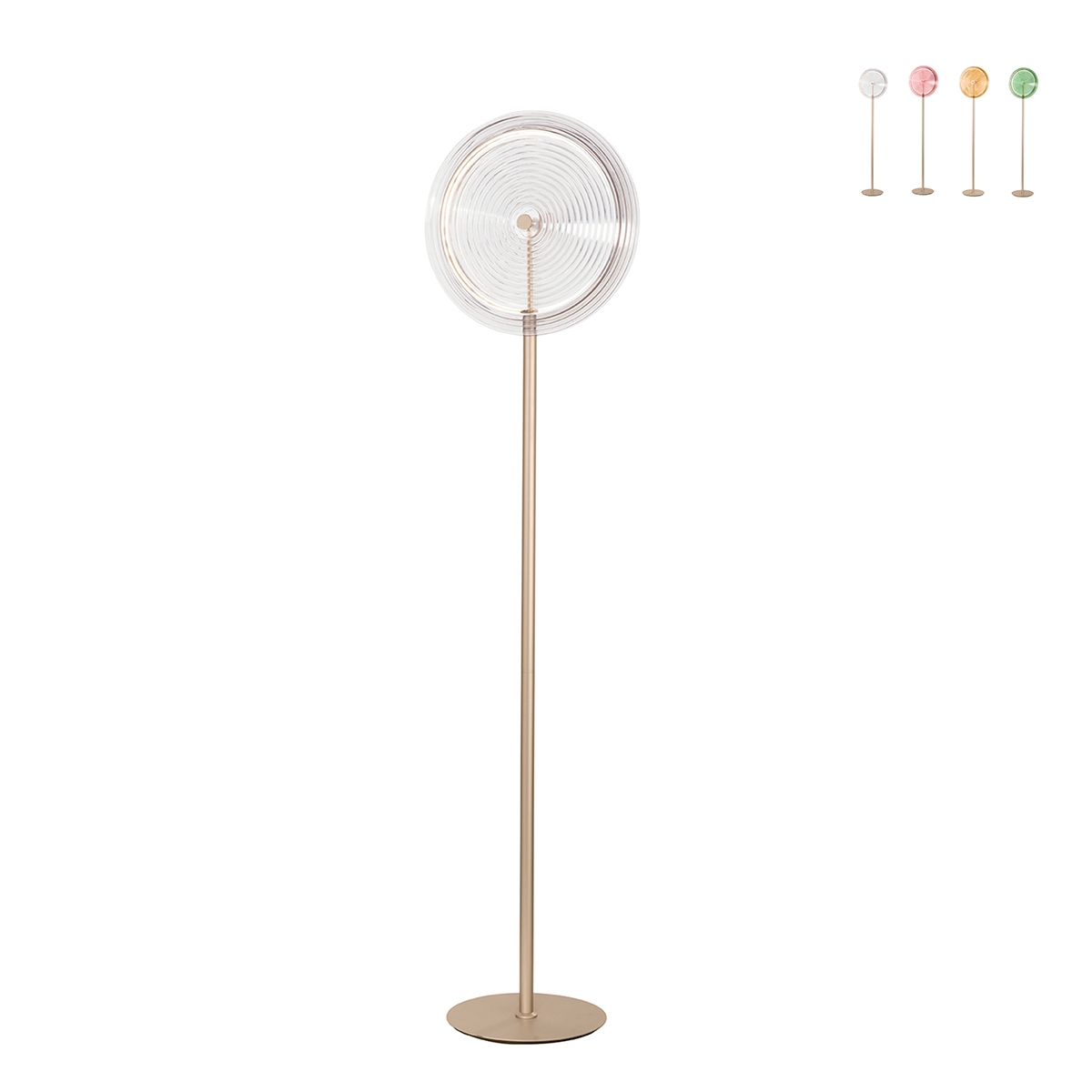 Lámpara de pie LED H170cm en metal y vidrio Jokey PT Oferta