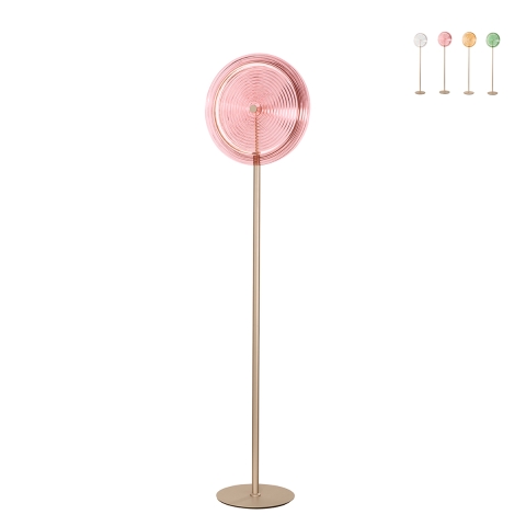Lámpara de pie LED H170cm en metal y vidrio Jokey PT Promoción