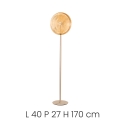 Lámpara de pie LED H170cm en metal y vidrio Jokey PT Stock