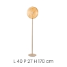 Lámpara de pie LED H170cm en metal y vidrio Jokey PT Stock
