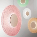 Lámpara colgante LED Ø45cm con vidrio granulado Candy Descueto