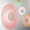 Lámpara colgante LED Ø45cm con vidrio granulado Candy Descueto