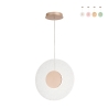 Lámpara colgante LED Ø45cm con vidrio granulado Candy Oferta