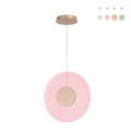 Lámpara colgante LED Ø45cm con vidrio granulado Candy Promoción