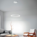 Lámpara LED diseño moderno circular en metal blanco Skyround-S Promoción