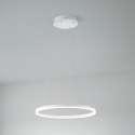 Lámpara LED diseño moderno circular en metal blanco Skyround-S Stock